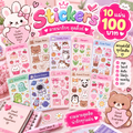 Stickers 10 แผ่น  คละลายน่ารักๆ